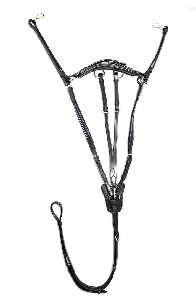 Hakiki Deri Göğüslük Ve Martingal Kayışı (Kahverengi)