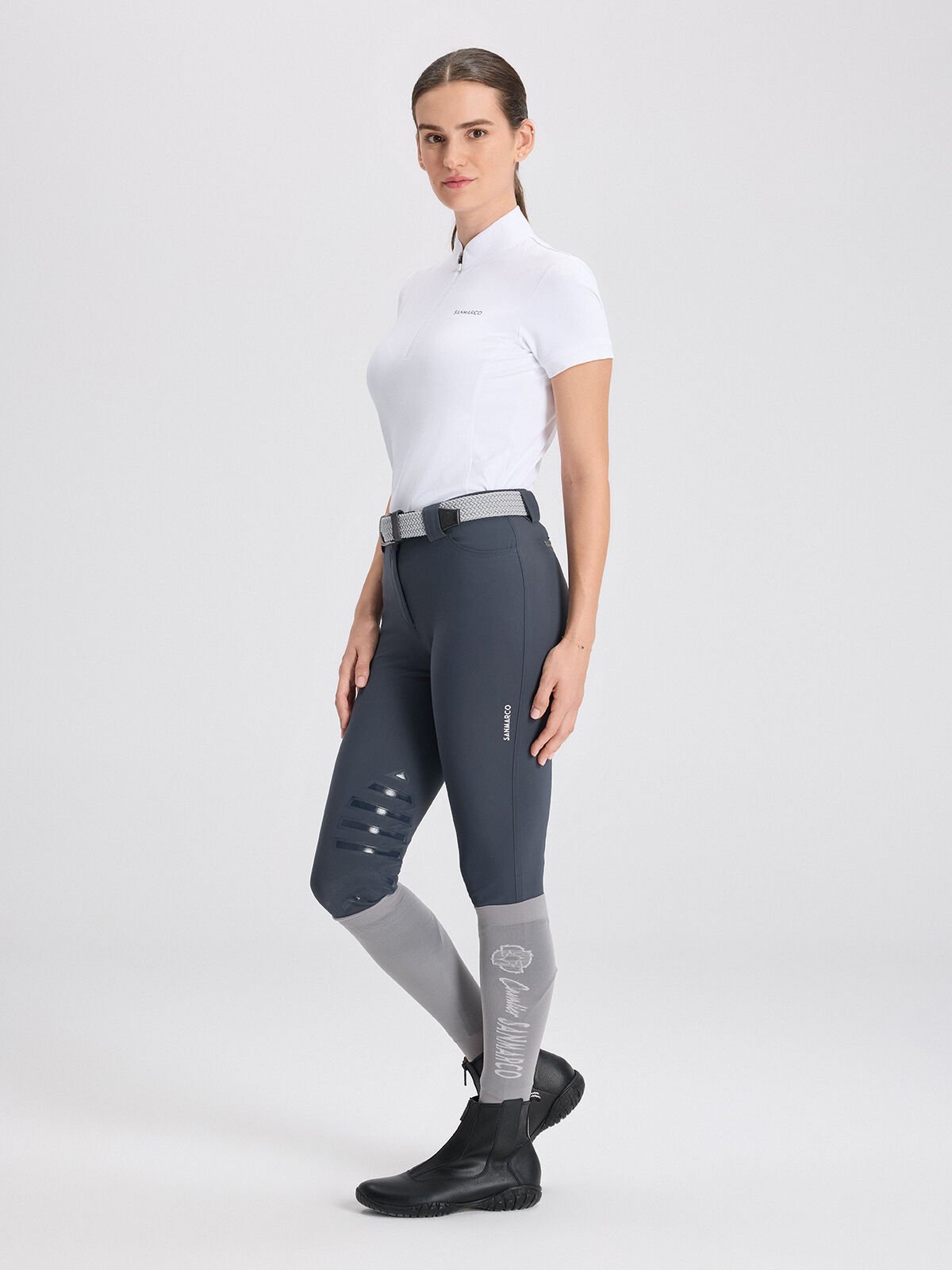 ENZA WHITE KADIN KISA KOL YARIŞMA POLO