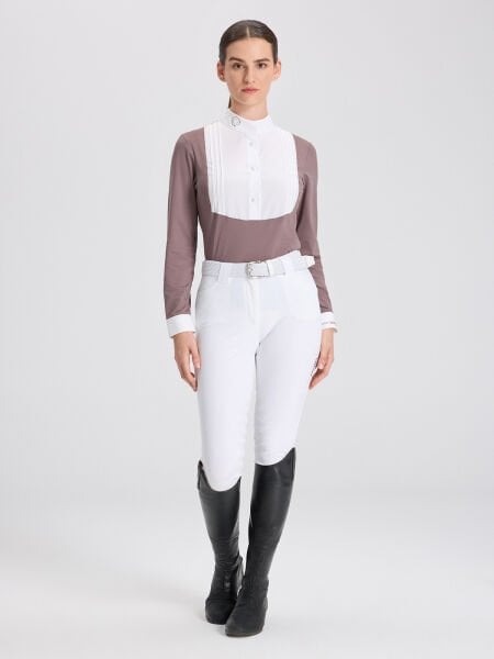 MARCELA MINK/WHITE KADIN ÖN PANELLİ YARIŞMA GÖMLEĞİ