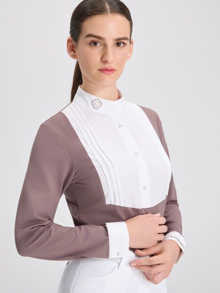 MARCELA MINK/WHITE KADIN ÖN PANELLİ YARIŞMA GÖMLEĞİ