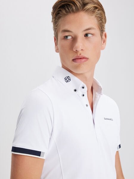 ENZO WHITE ERKEK KISA KOL YARIŞMA POLO