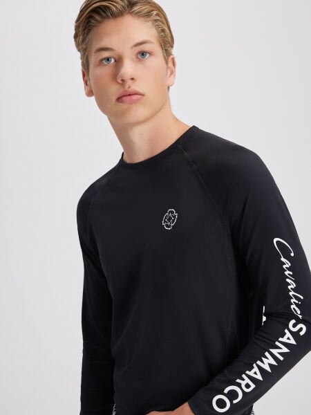 COPENHAGEN BLACK ERKEK UZUN KOL T-SHIRT