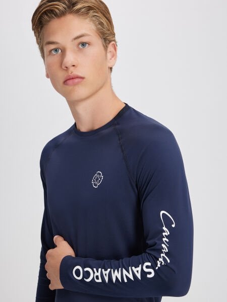 COPENHAGEN NAVY ERKEK UZUN KOL T-SHIRT