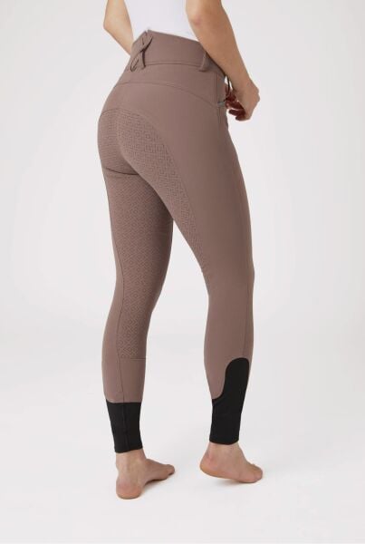 Tam Silikon Süslemeli ve Kristal Cepli Pantolon