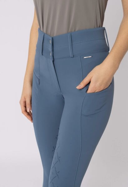 Tam silikon süslemeli ve yüksek belli Sophie kadın pantolon