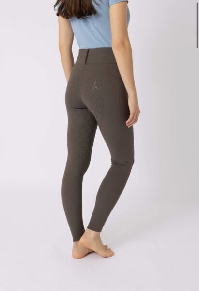 Tam Silikon Süslemeli ve Yüksek Belli Sophie Kadın Pantolon