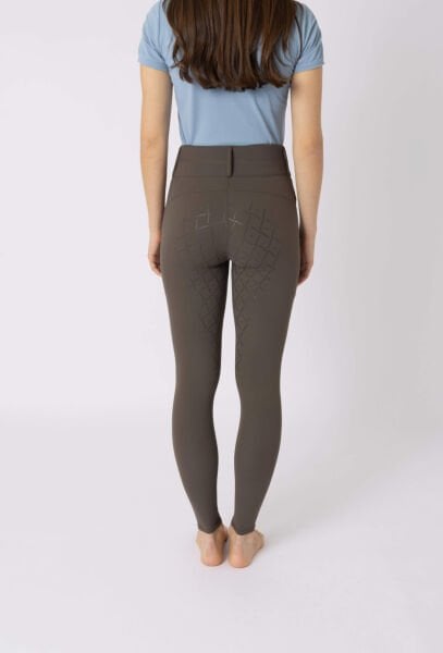 Tam Silikon Süslemeli ve Yüksek Belli Sophie Kadın Pantolon