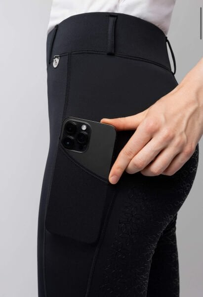 Dea Kadın Tam Silikonlu Siyah Binicilik Tayt