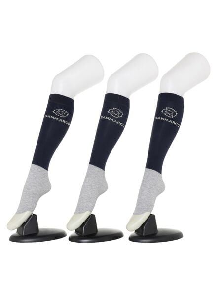 Cavalier San Marco Kadın Binicilik Çorabı 3'lü Paket Lacivert